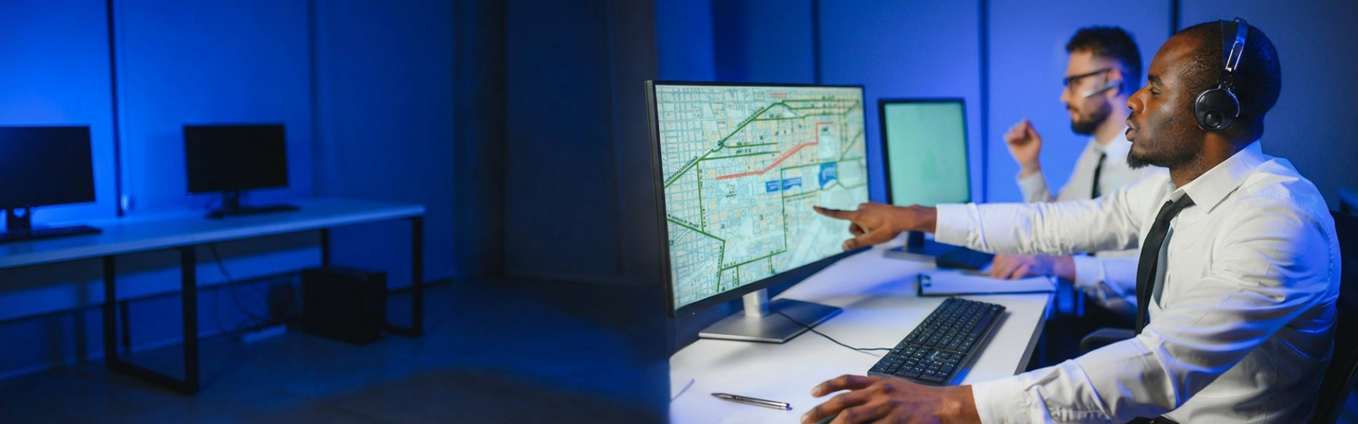 dispatch team working together